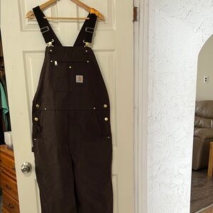 Carhartt men’s Brown bib Overalls